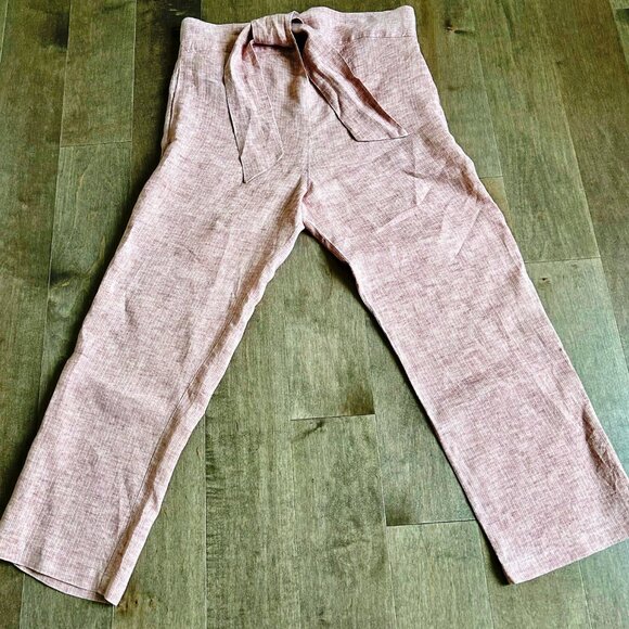 Masscob La Coruña 100% Linen Pants – Size 36 – Dusty Rose Clay - Picture 1 of 11